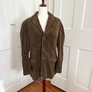 Polo Ralph Lauren Brown Corduroy Blazer Jacket, Size M